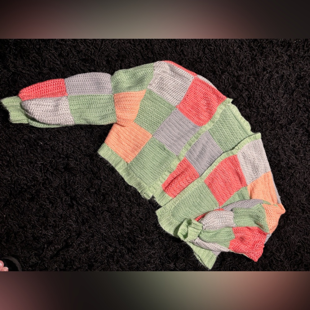 Vibrant Patchwork Cardigan - Picture 4 of 5